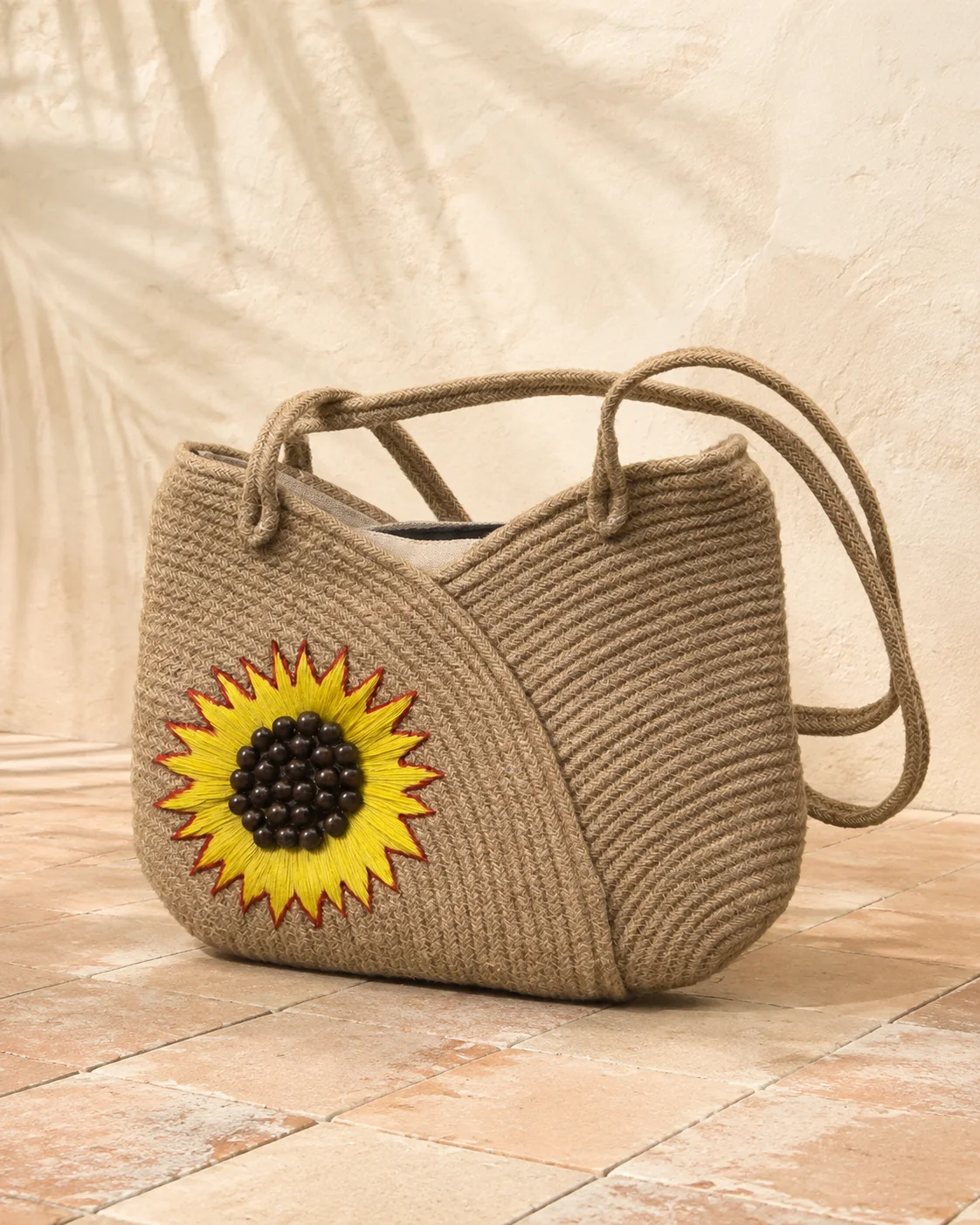 Natural Sunflower Shoulder Bag by Bunevia