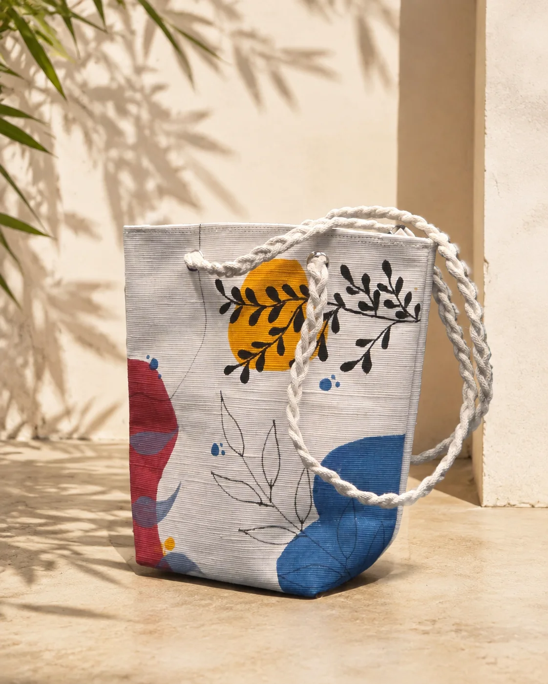Abstract Botanical Shoulder Bag by Bunevia