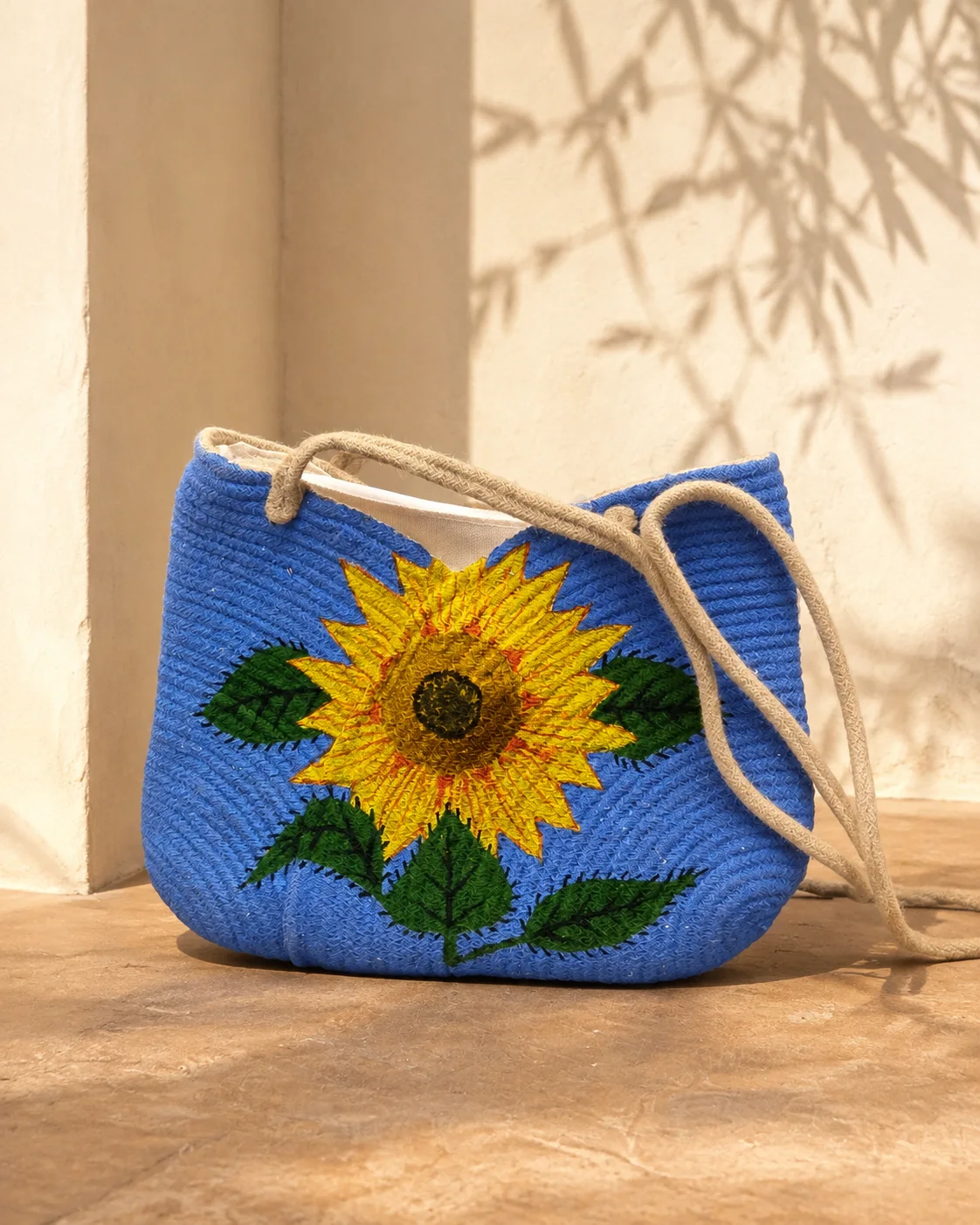 Blue Sunflower Crossbody by Bunevia