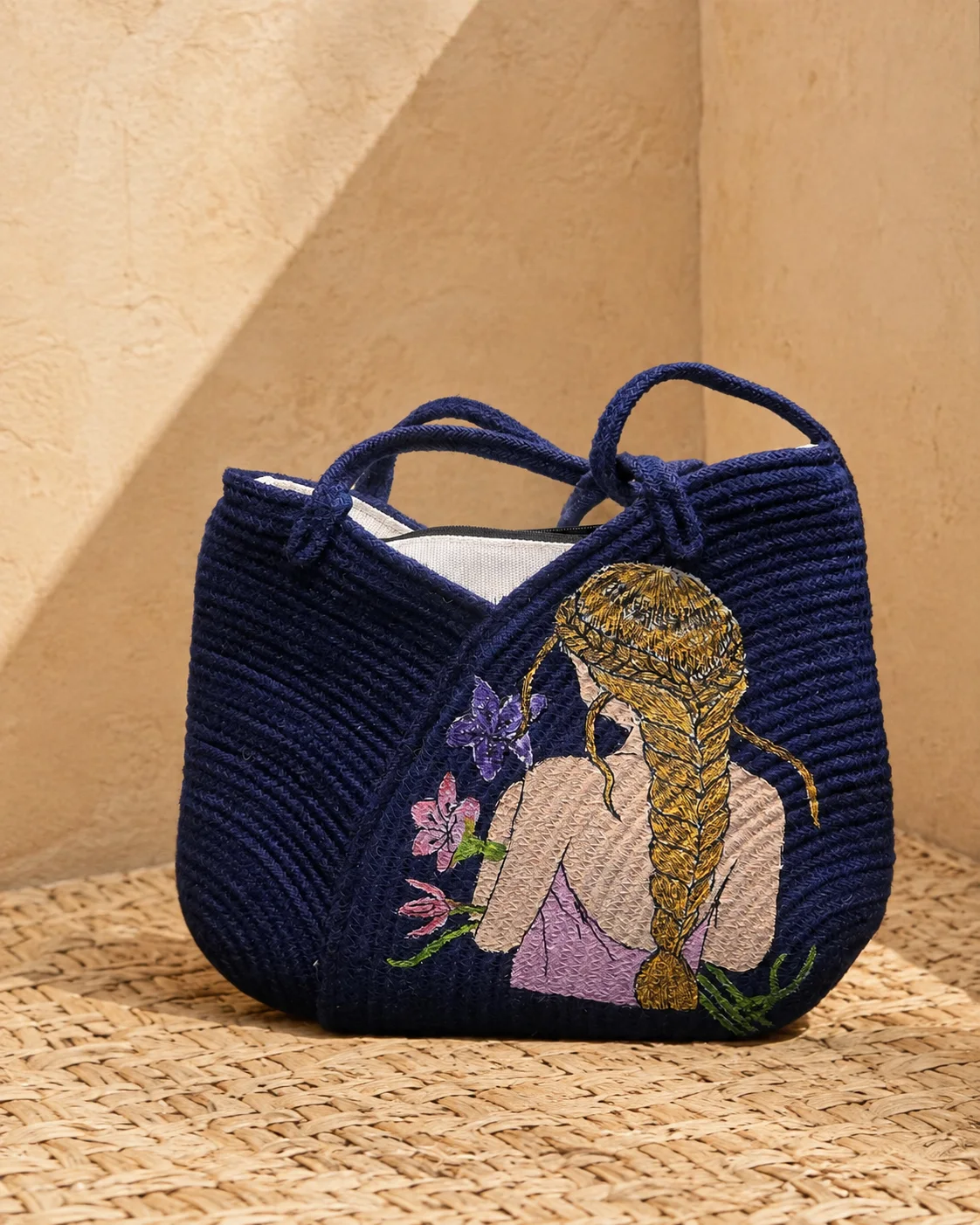 Indigo Story Handbag by Bunevia