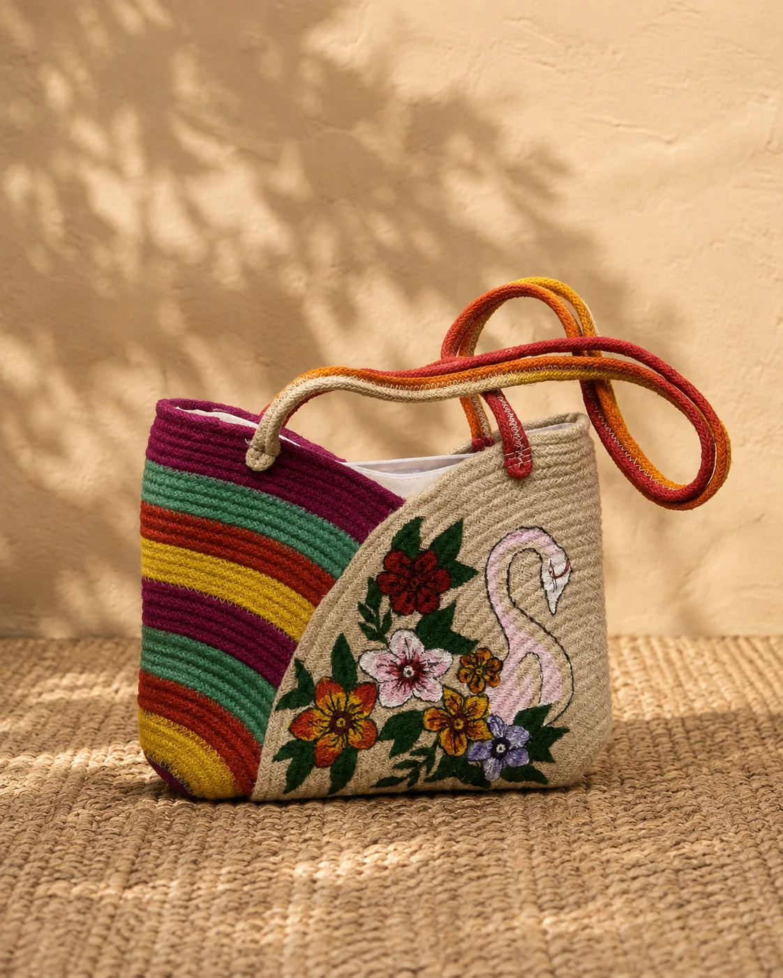 Swan Garden Tote by Bunevia