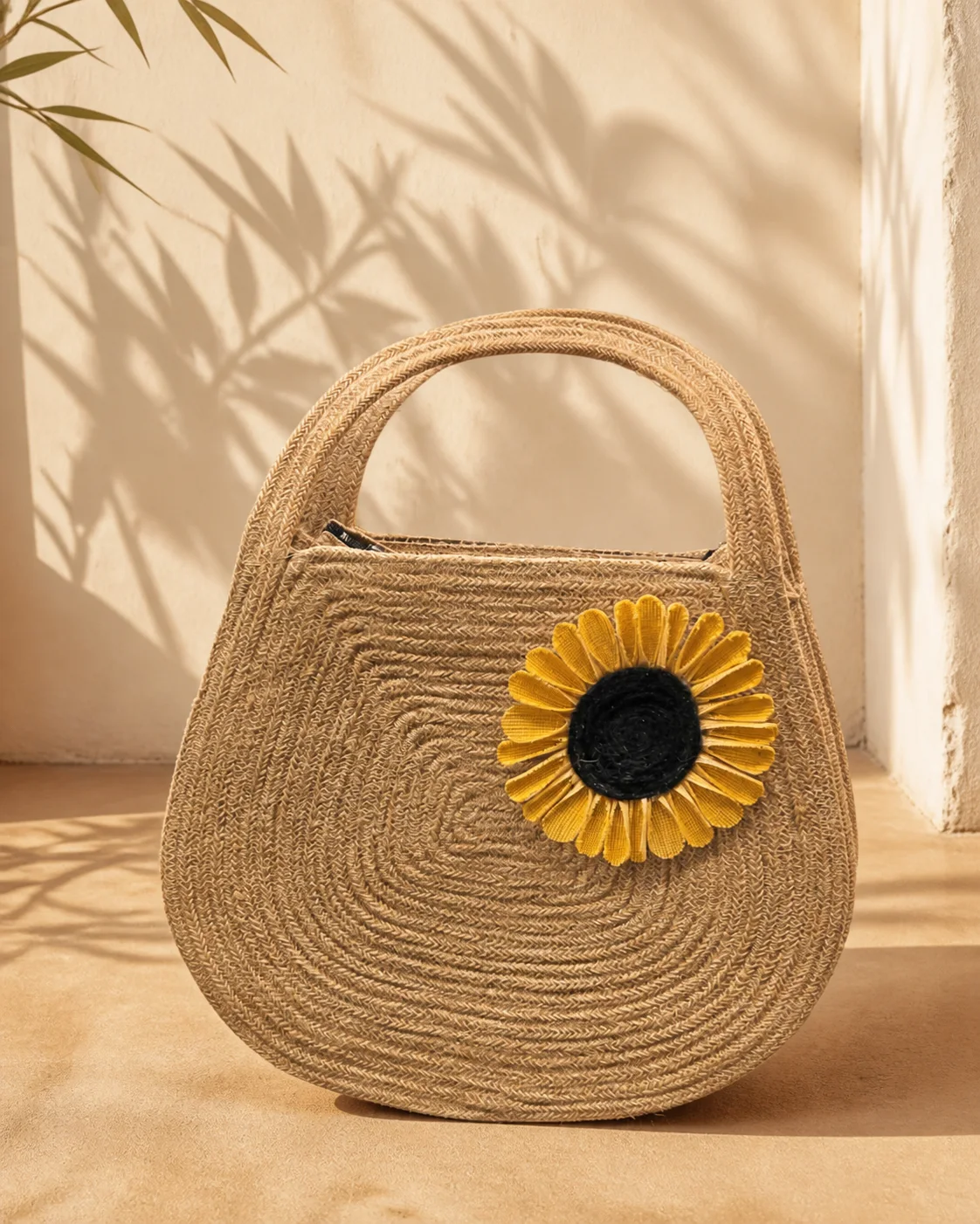 Sunflower Round Handbag by Bunevia