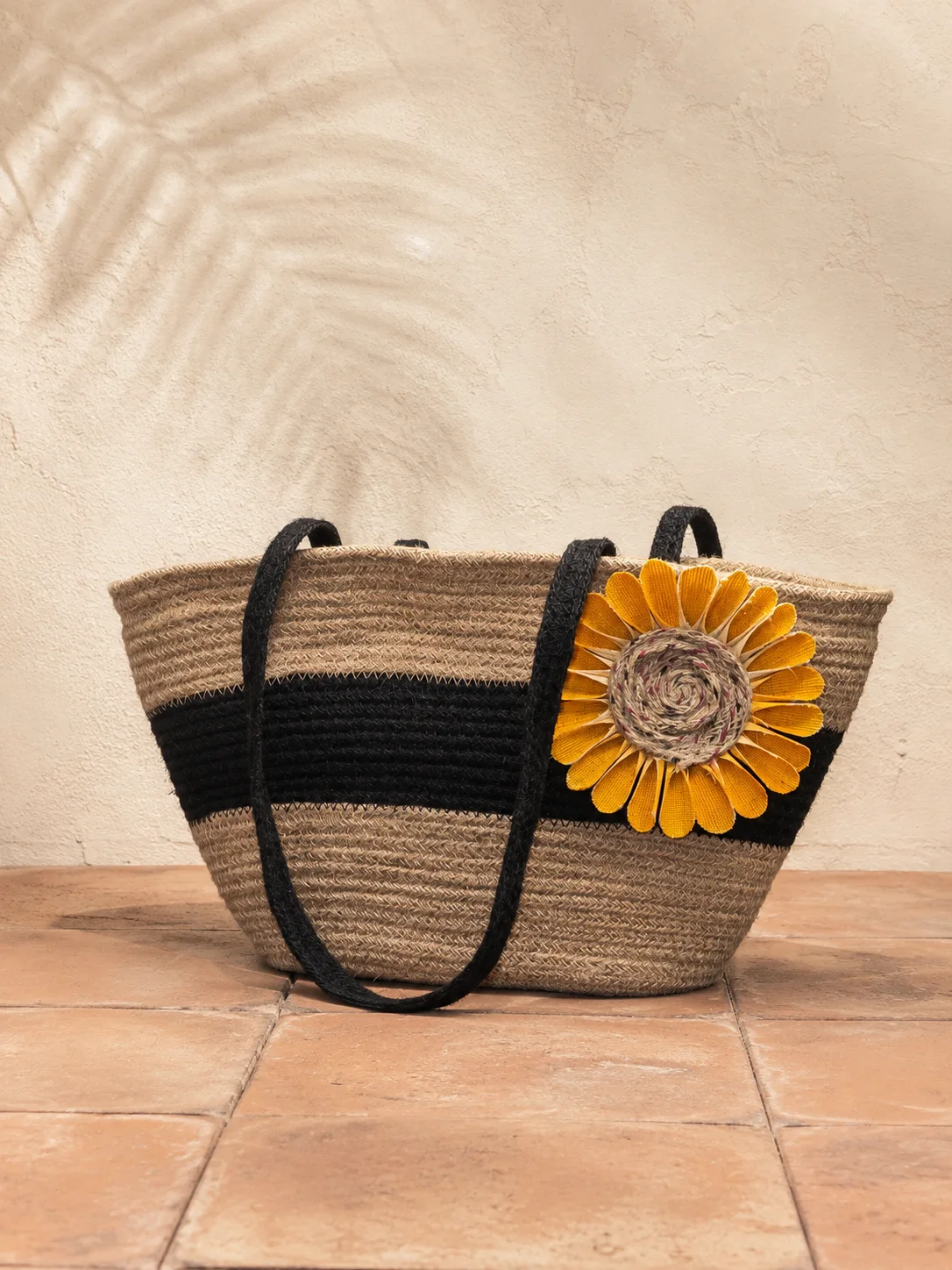 Sunflower Stripe Tote by Bunevia