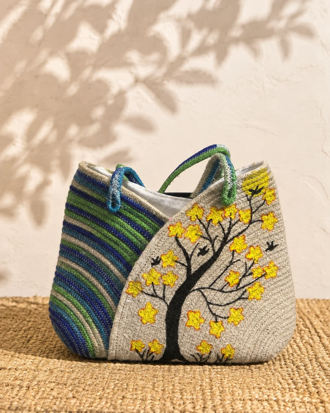 Indigo Blossom Tote by Bunevia
