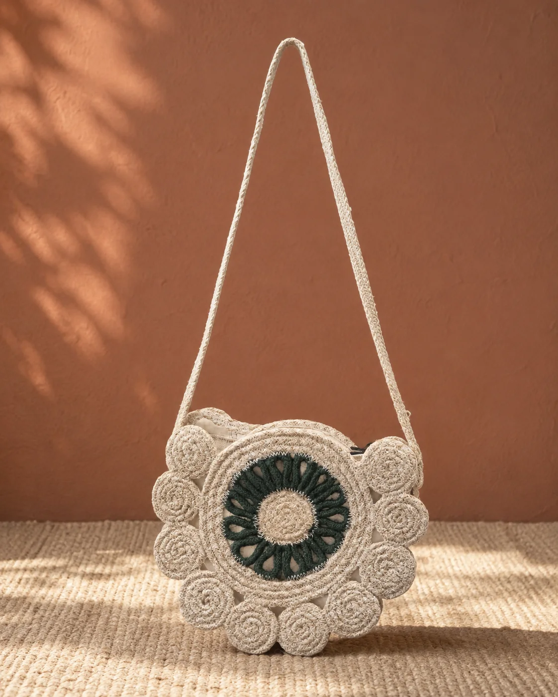 Crochet Flower Crossbody by Bunevia