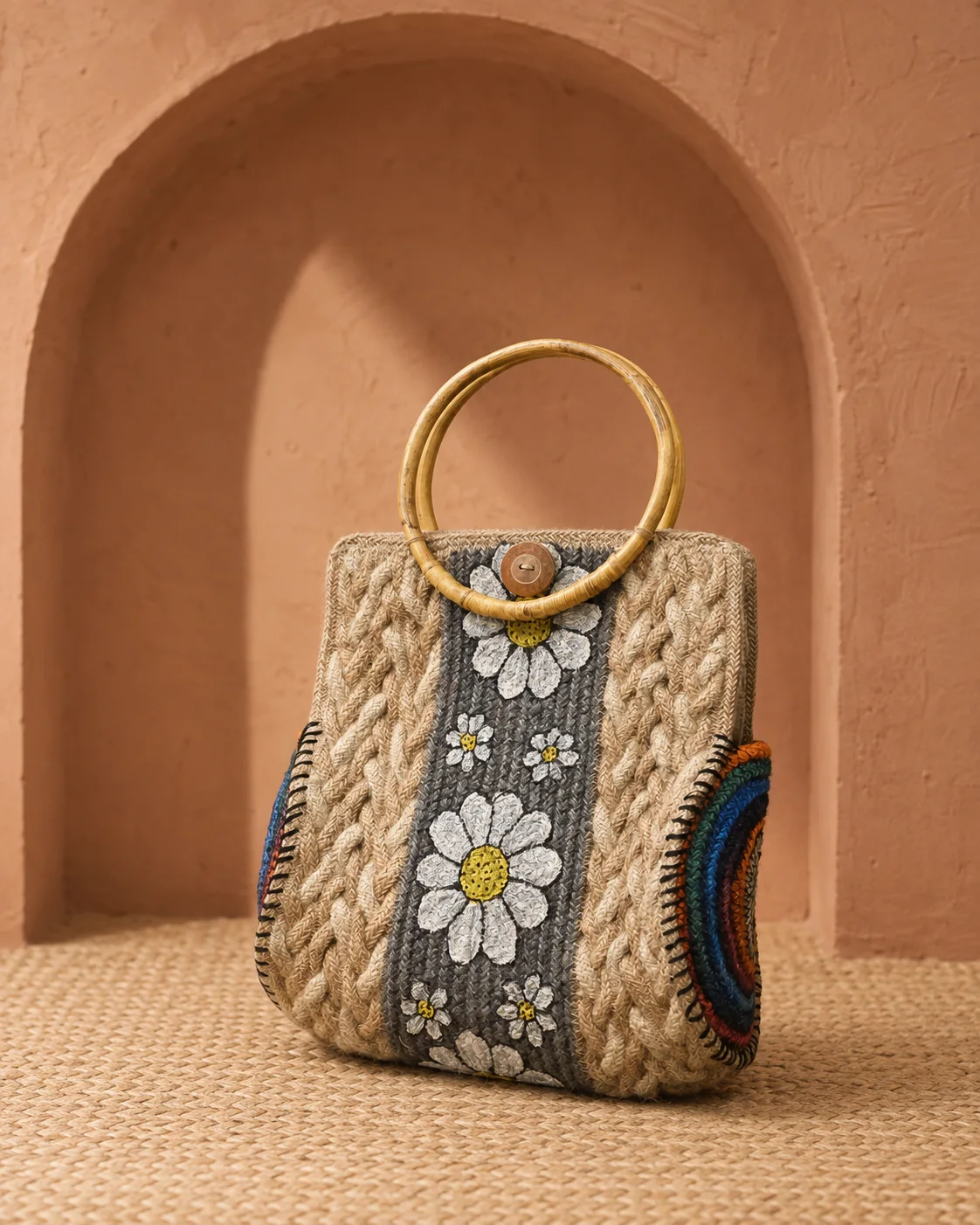 Daisy Mosaic Handbag by Bunevia