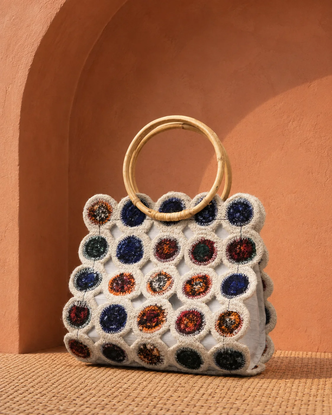 Mosaic Bloom Handbag by Bunevia